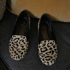 Kelly & Katie Black and Tan Leopard Flats